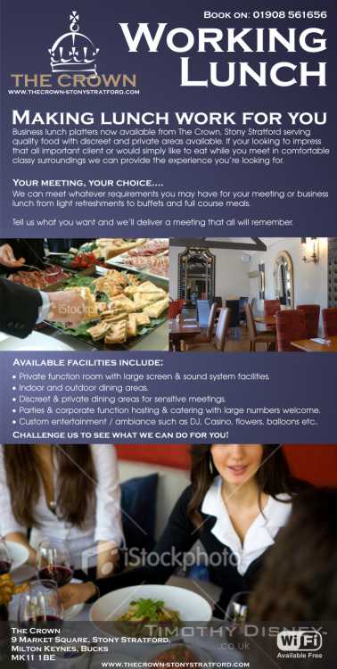 Business Lunch Facility Flyer Design