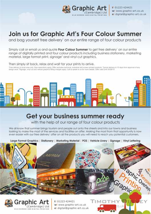 Four Colour Summer A5 Flyer Design (Front & Rear)