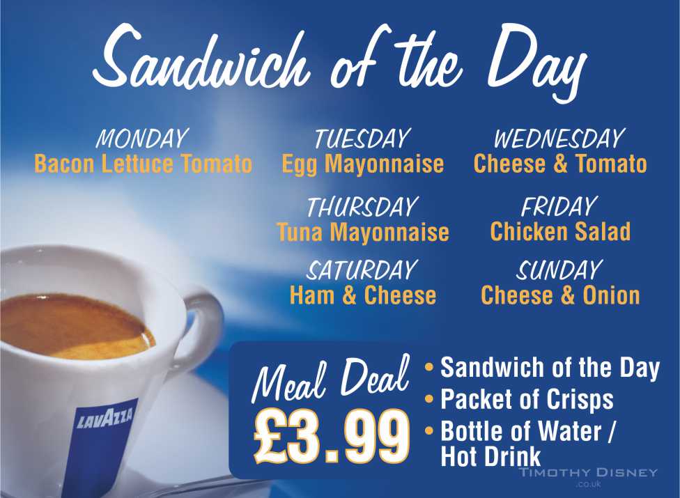 Sandwich Of the Day Ad Poster