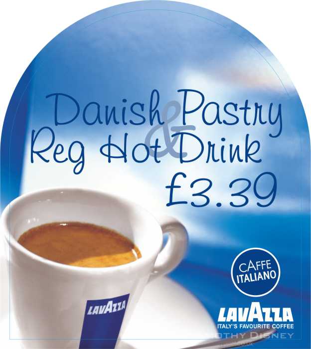 Lavazza Promotional Countertop Sign