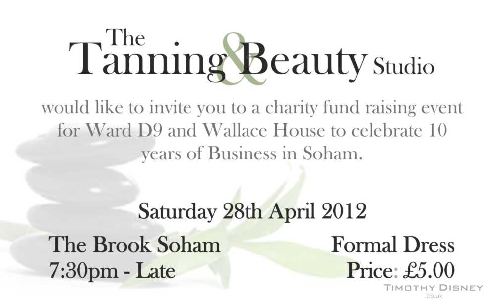 Salon Fundraiser Evening Card