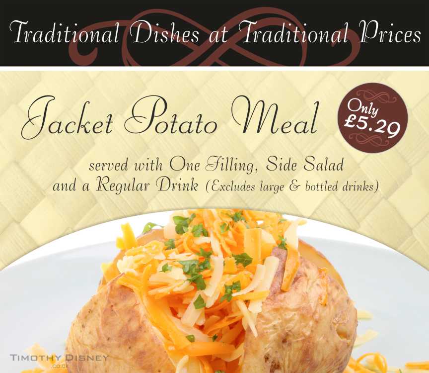 Jacket Potato Menu Translite